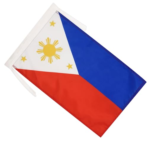 Image of AZ FLAG Philippines Flag 18'' x 12'' cords - Filipino SMALL flags 30 x 45cm - Banner 18x12 in
