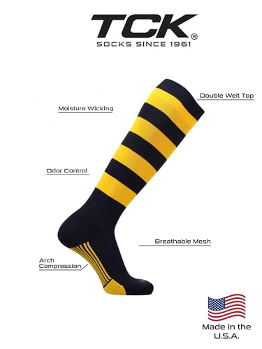 TCK Winger Hoop Rugby Socks with Stripes for Men Soccer Socks3