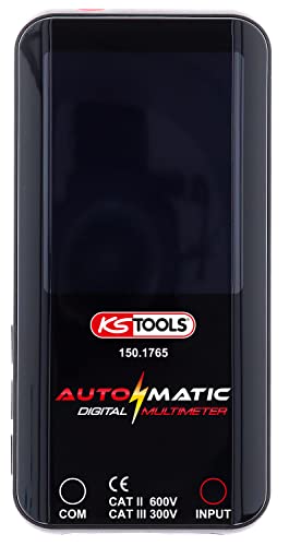 KS Tools 150.1765 Automatik Digital-Multimeter inkl. Prüfspitzen Rot-schwarz