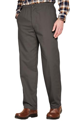 Mens Fleece Lined Elasticated Thermal Draw Cord Leisure Trousers 40W x 29L