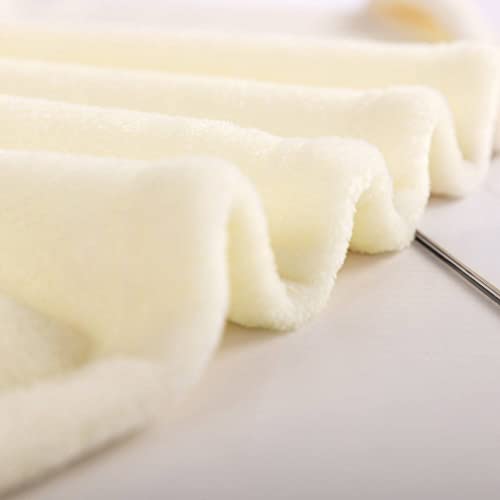 Image of NANPIPER Baby Blankets, Super Soft Fleece Fuzzy Blanket for Toddler, Luxury Cozy Lightweight Microfiber Plush Blanket-Throw Size 30 inchx40 inch,Ivory White