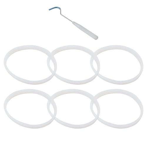 Kit de Sellos para Licuadora Teemuday 6 Gomas Blancas miniatura 1