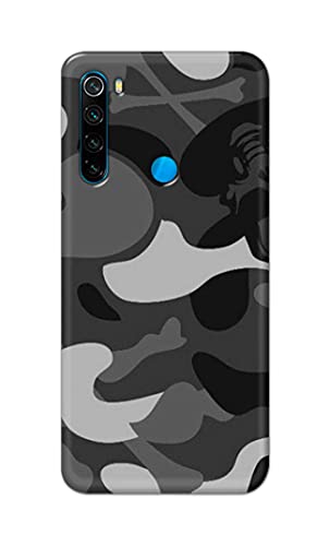 Image of Printed Hard Back Cover Case for Mi Redmi Note 8 Back Cover (Army Pattern) -1302