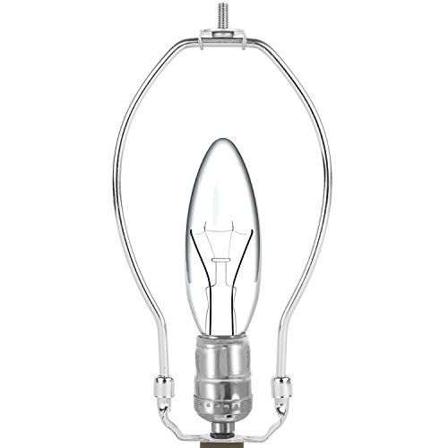 2 Pieces Lamp Harps 9 Inch Heavy Duty Lamp Shape Adapter Detachable Lamp Base Harp