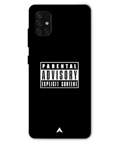 Image of Premium Explicit Case for Samsung Galaxy A51 Soft-Touch Metal TPU Back Cover, Shockproof, Designer, Aesthetic Mobile Phone Case (Glossy Finish)