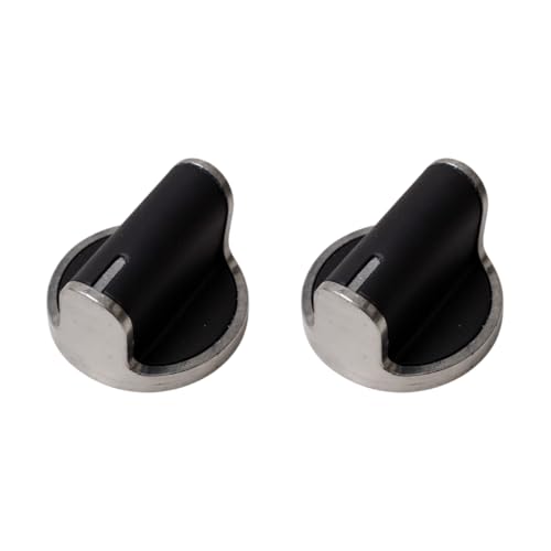 Image of Gas Stove PVC Knobs Set | Plastic Gas Stove Knob Set | Manual Ignition Buttons, Compatible with All Gas Chulhas | Silver, Set of 2