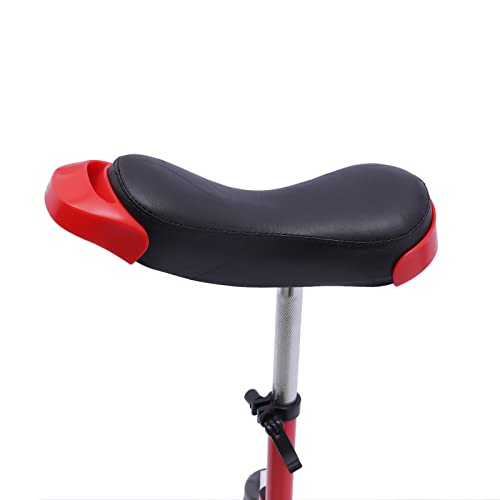 SABUIDDS 24 Inch Unicycle for Kids and Adults | Adjustable Seat, Use for Exercise, Fun and Entertainment, Circus Performances (Red, 24inch)