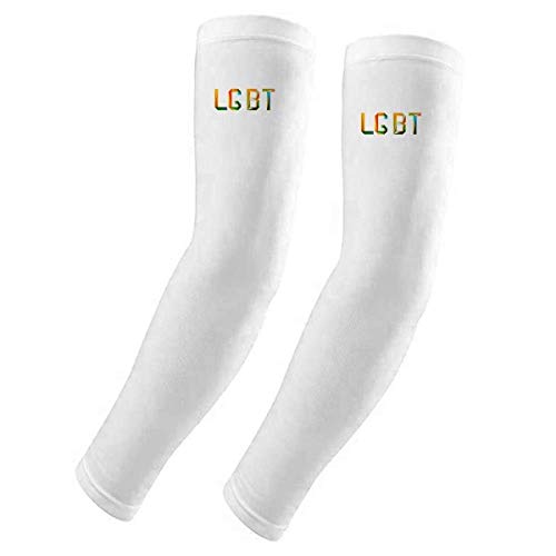 Housse de protection UV pour bras manchon solaire sport motif arc-en-ciel DIYthinker