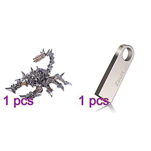 Rompecabezas modelo de escorpión mecánico de acero inoxidable 3D coleccionable 5