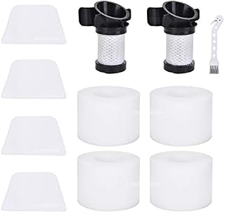 Filters Replacement for Shark IF200UKT DuoClean IONFlex Cordless Vacuums IF100 IF200 IF150 IF160 IF170 IF250UKT IF251 IF201 IF202 IF205 IR100 IR101 IR70 Spare Parts # XPREMF100 & XPSTMF100