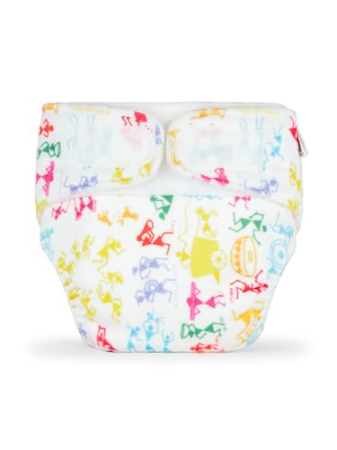 Image of SuperBottoms Newborn UNO Premium Cloth Diaper with Insert (0 to 3m) | Washable & Reusable Diaper with Organic Cotton Pad | Superior Absorption | Waterproof | SuperDryFeel Layer | Super Soft & Gentle