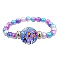 BCFSITNBH Huntrix Bracelet, Korea Style Popular Anime Cartoon Characters Huntr/X Saja Boys Cute Derpy Tiger Bracelet Cosplay Accessories for Fans A03