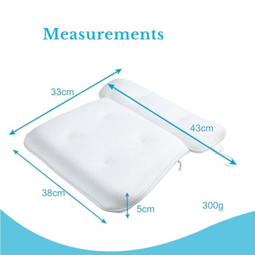 Coussin de bain en blanc oreiller de baignoire textile imperméable spa