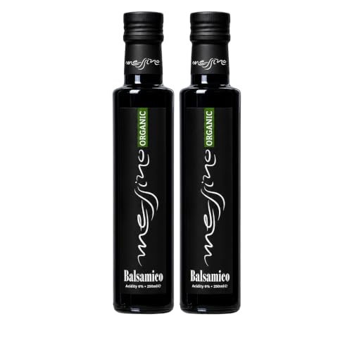 Messino Organic Greek Balsamic Vinegar No Added Sugar 2 x 250ml