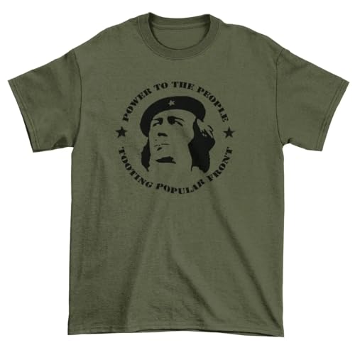 Low Frequency Clothing Citizen Smith T Shirt - Power to the People Tooting Popular Front XL/Khaki