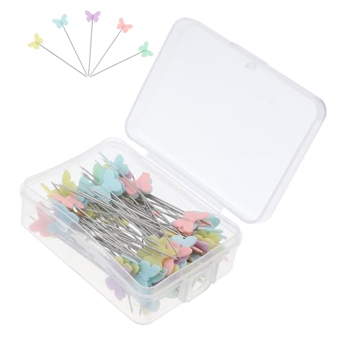 ERINGOGO 100pcs Bright Butterfly Pins Prendedores De Sewing Pins for Dressmakers