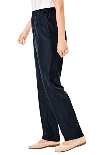 Woman Within Plus Size Petite Womens Plus-Size Woven Pull-On Pants3