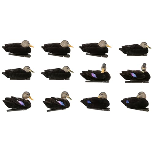 Avian-X Fully Flocked Topflight Black Duck Decoys image