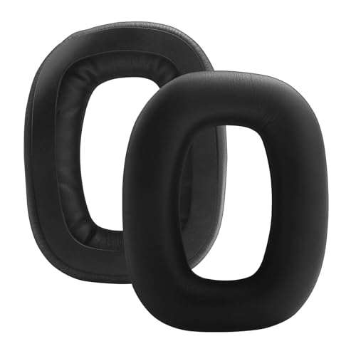 Almohadillas de repuesto para auriculares Astro A30, cubiertas acolchadas de cuero proteínico y espuma viscoelástica, compatibles con los auriculares Logitech Astro A30 (negro) miniatura 1