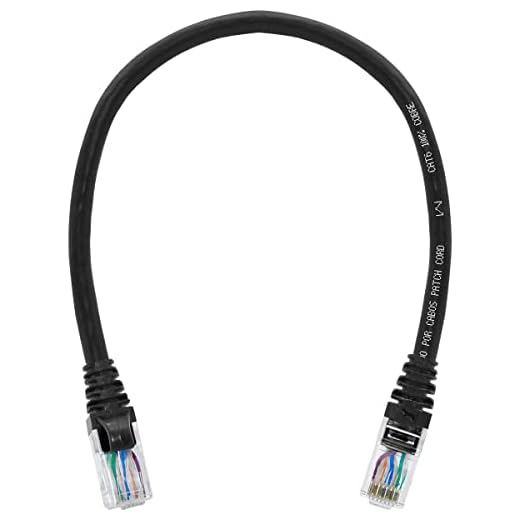 Cabo de Rede 30 Centímetros Patch Cord Cat6 100% Cobre Furukawa Sohoplus 30cm (Black)