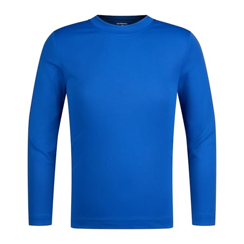 Image of LETAOTAO UPF 50+ Boys Neon Rash Guard Long Sleeve Swim Shirt | 4T to Youth,Boys & Girls Sun Shirt, Sun Protection Shirt,Quick Dry, Moisture-Wicking Fabric, Fishing Shirt