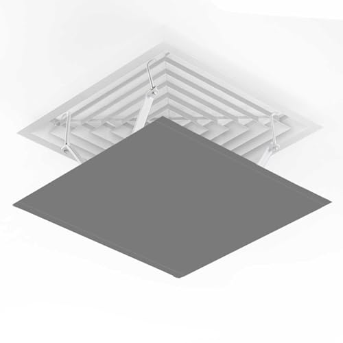 RTTZBOZ キャンバスエアデフレクター エアコンかぜよけカバー 調節可能なエアコンデフレクター エアコン 風除け エアコン風向きパネル エアコン吹き出し口カバー 再利用可能なエアコンバッフル 吊り天井通気口 天井レジスター用(Black,60cm/24