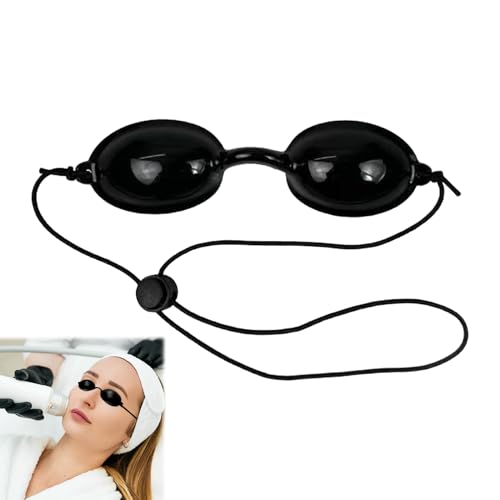 Seefey Lunette Anti UV Cabine,Lunette UV,Cache-œil pour Bronzage et Soins Esthétiques,Lunettes de Protection pour Thérapie par Lumière Rouge,Lunettes de...