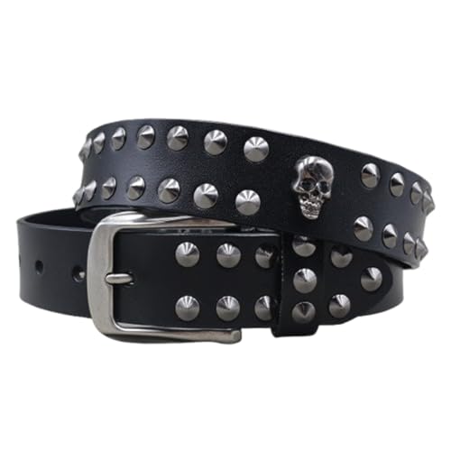 Ceinture punk rock cloutée idéale pour les concerts et sublimer un look gothique noir