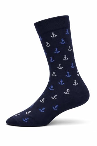 Image of Young Arrow Men's Full Length Socks Pure Combed Cotton Breathable Socks for Men - 168 Needle Premium Knit Multicolor Casual & Formal Crew Socks