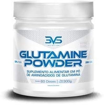 Glutamina 3VS Nutrition - Glutamine Powder - 300 g - Suplementa o aminoácido - Estimula síntese proteica - 100% pura   Glutamina 3VS Nutrition - Glutamine Powder - 300 g - Suplementa o aminoácido - Estimula síntese proteica - 100% pura