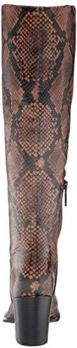 Calvin Klein Women's MASSIE Knee High Boot, Cuoio/Dark Walnut, 6 | Image 2