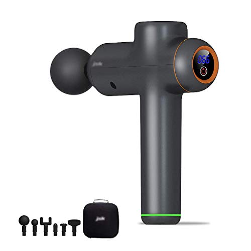 Preisvergleich Produktbild DFBGL Muskel Massagegerät,Massagepistole Deep Tissue Percussion Muskelmassagegerät zur Schmerzlinderung, 6-Gang 6-Kopf-Handmassagegerät Super Quiet Brushless Motor, Orange