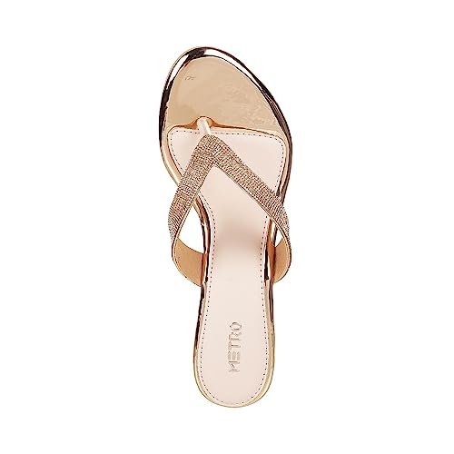 Image of Metro Women Kitten Heel Fashion Sandal