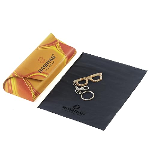 Image of HASHTAG EYEWEAR Sunglasses for Men & Women | Trendy Metal Frame Full Rim Glasses | UV400 Protection, Scratch-Resistant, Lightweight & Durable, Stylish Fashion Eyewear for Outdoor