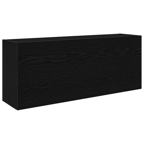 vidaXL Mobile da Bagno a Parete Nero 100x25x40 cm in Truciolato, Armadio a Muro da Bagno, Armadio da Bagno a Muro, Armadio da Bagno a Parete