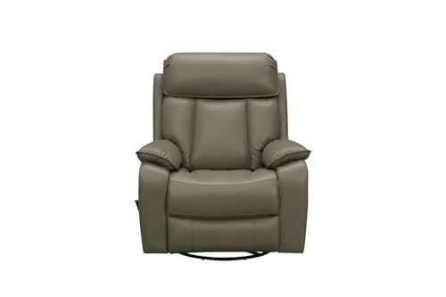 BarcaLounger Mac Manual Swivel Glider Recliner-Lynn-Smokey-Gray