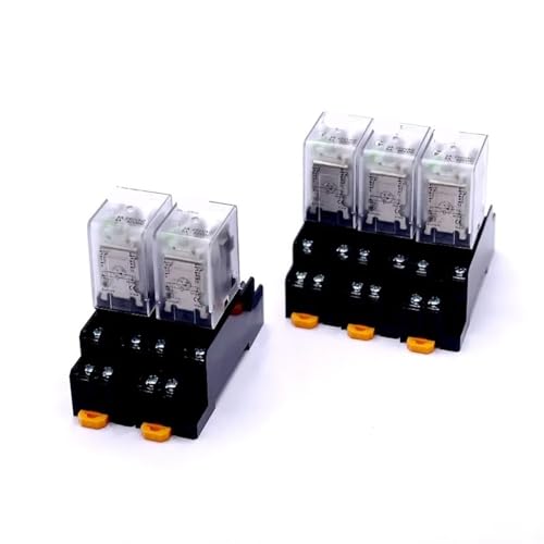 Micro minirelé AC 220V MY2NJ interruptor electromagnético de 8 pines con base ranurada 2