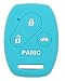KAWIHEN Silicone Smart Remote Keyless Entry Key Fob Cover Holder Protector For Honda Accord Accord Crosstour CR-V Civic Element Pilot OUCG8D-380H-A N5F-S0084A N5F-A05TAA(Light Blue)