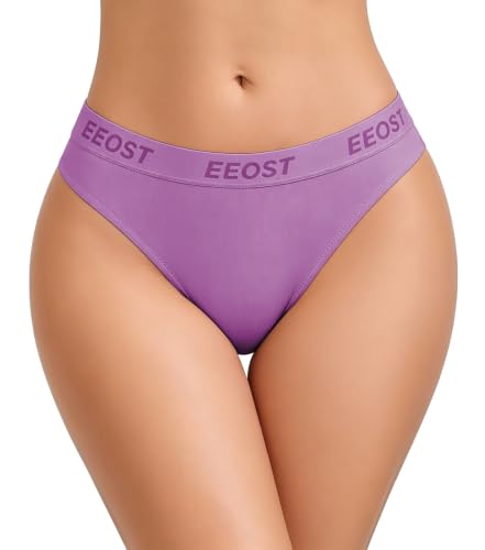 EEOST Tucking Underwear Gaff Panties for Mtf Trans Women with Wide Elastic Waistband Purple M