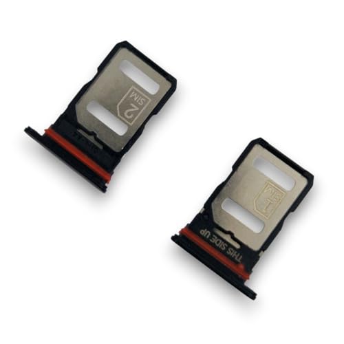 jbTec Dual SIM-Tray kompatibel mit Motorola Edge 30 - Kartenhalter Slot Schlitten Card Rahmen Simkarte Schwarz (Meteor Gray)