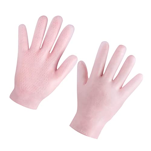 DOITOOL Soft Comfortable Exfoliating Gloves Moisturizing Gloves for Women Dry Hand Care Set