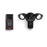Ring Battery Doorbell with Ring Floodlight Cam Wired Plus (Black)