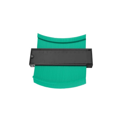 5 Inch /12cm Contour Gauge Profile Tool for Precise Shape Duplication, Locking Outline Copy Tool for Woodworking, Flooring, Tile Cutting, DIY Measuring Template, Accurate Edge & Curve Tracing (Green)
