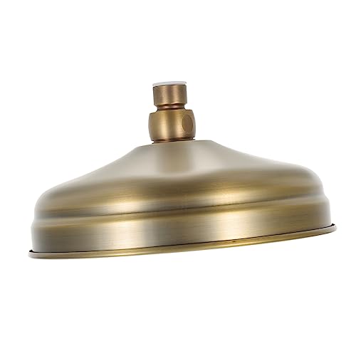 DOITOOL Cabezal De Ducha Retro De 8 Pulgadas Para Baño Rociador De Lluvia Estilo Cascada Fácil Instalación Y Limpieza Diseño Vintage Para Ducha De Techo