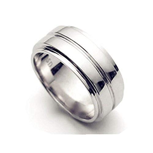 Unisex Dean winchester ring Stainless Steel The Supernatural Dean's Smooth Band Rings,Size 6-12