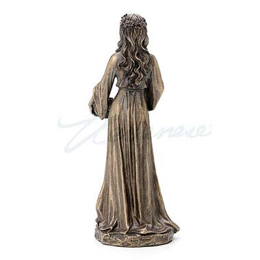 Estatua de bronce Idunn diosa nórdica de la primavera y juventud miniatura 4