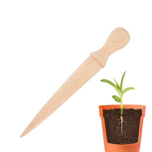 Herramienta de jardinería Dibbler, Sember Dibber | Kit de excavación de Dibbers de siembra de Madera,Asistente de excavación de jardinería multipropósito para siembra en el Patio, vivero