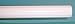 2 inch Wood Fluted Drapery Rod, White - 8' long