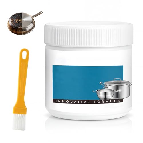 Powerful Burnt Residue Remover Paste for Cookware,260g Pot Bottom Black Stain Cleaner,Stainless...