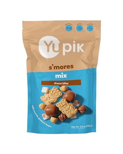 Yupik S'Mores Mix, 5.3 Oz, Chocolatey Delight, Blend of Marshmallows, Chocolate Chunks & Crunchy Graham Bear Crackers, Sweet Snack, Campfire Treat, Party Snack
